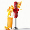 Turelar Immersion Blender 400W Corded Handheld Stick Blender Christmas Red