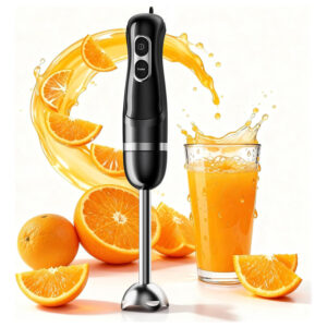 Turelar Immersion Blender 400W Corded Handheld Stick Blender Black
